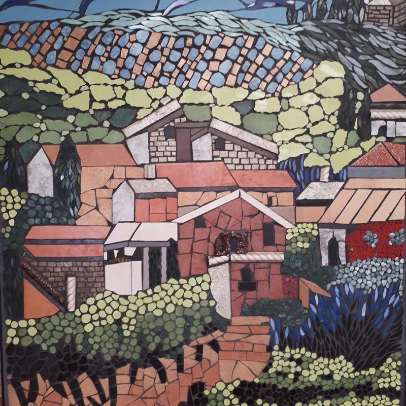 Mosaic of small town