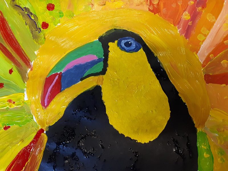 Painting of a toucan