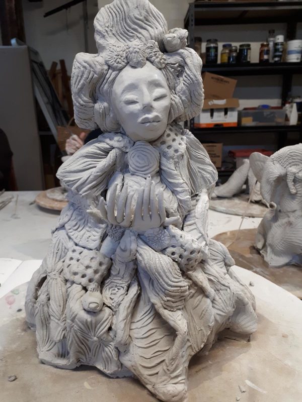 Clay sculptures of character